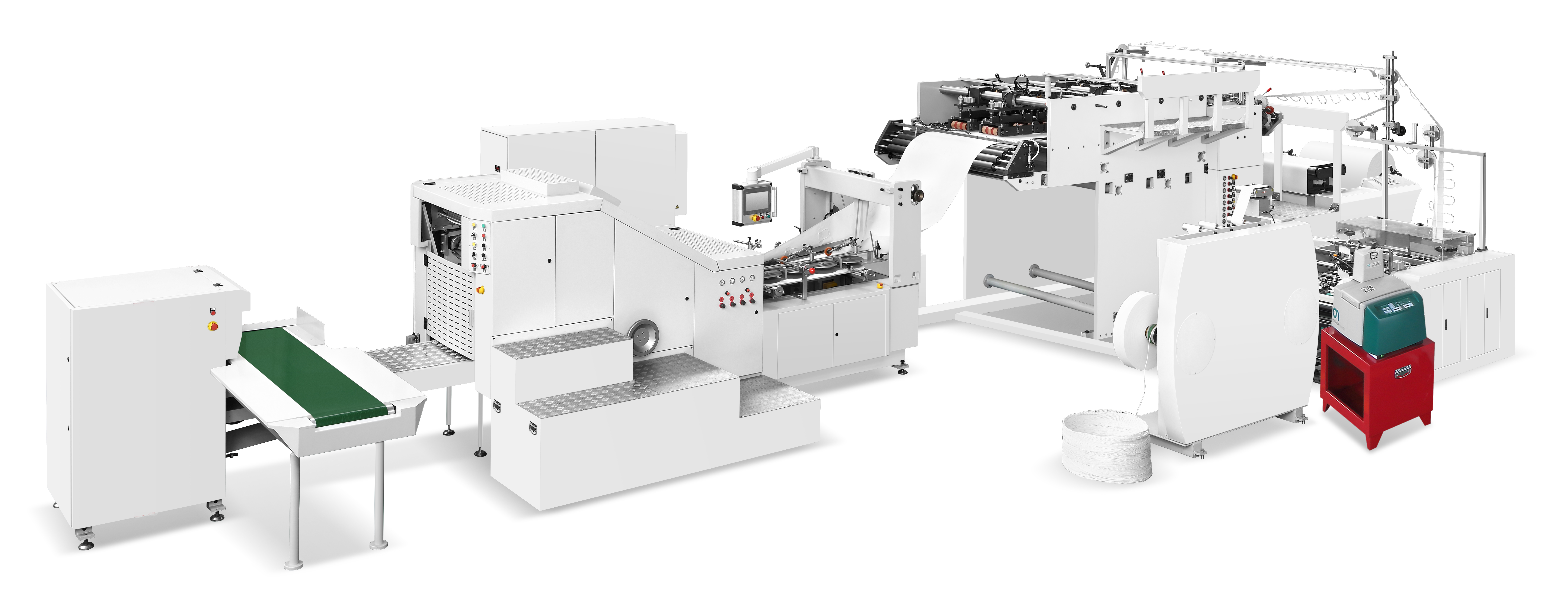 LQ-R330T / 450T Полностью автоматическая машина для производства бумажных пакетов с квадратным дном с рулонной подачей (поворотная ручка)